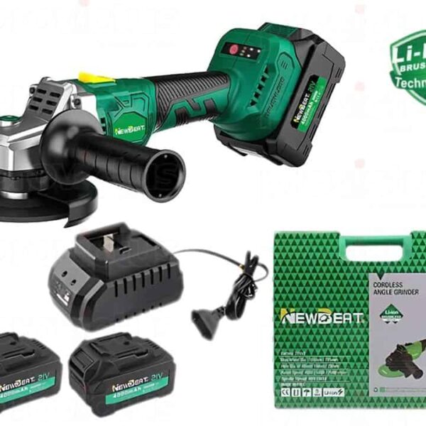 NEWBEAT 21V Brushless Cordless Angle Grinder