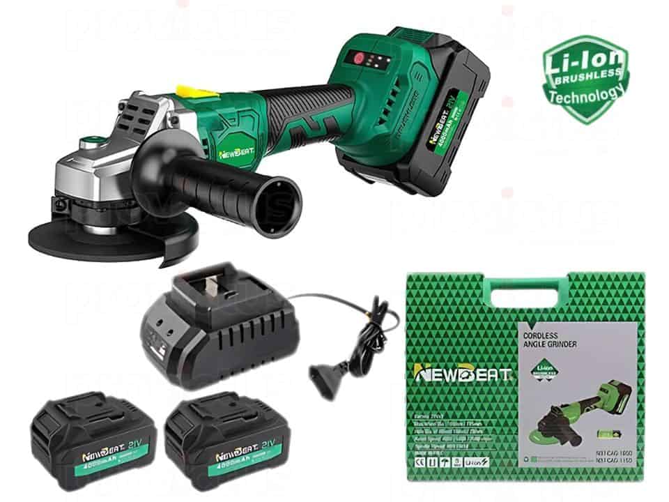 Cordless-Angle-grinder-p.jpg NEWBEAT 21V Brushless Cordless Angle Grinder - Image 1